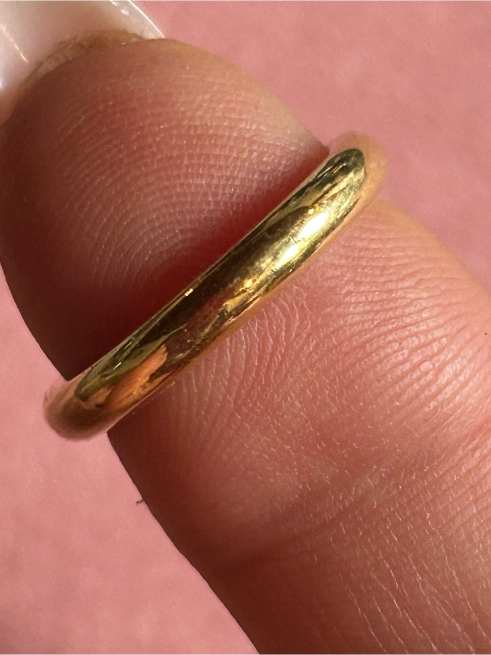 Women’s Vintage Classic Gold Tone Band. Size 7.